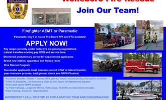 Wolfeboro Fire-Rescue Hiring Firefighter AEMT or Paramedic