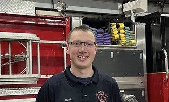 Alton Fire Bids Farewell to Lieutenant Landon Baker