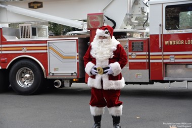 Santa Visits Windsor Locks Fire Department