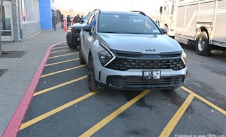 Pedestrian hit by vehicle