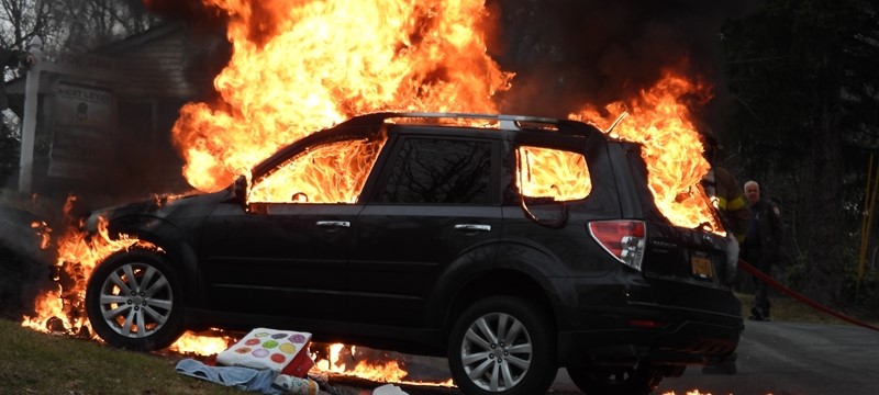 WORKING VEHICLE FIRE