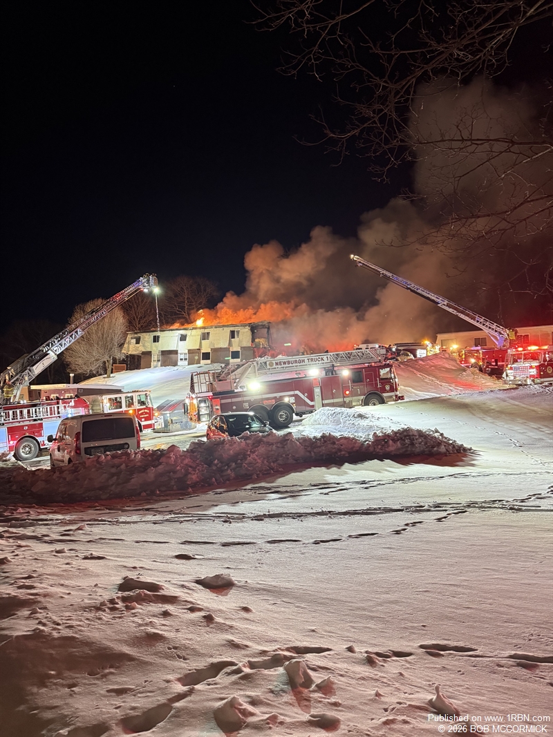 Firefighters Battle Multi-Alarm Condo Fire in Extreme Cold