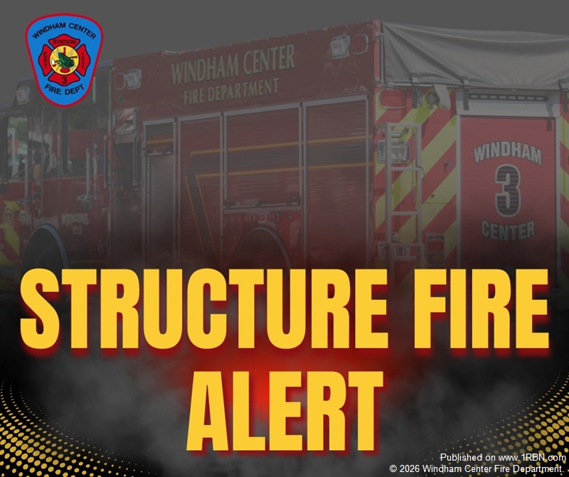 Windham Center Fire Responds to Scenic Road House Fire