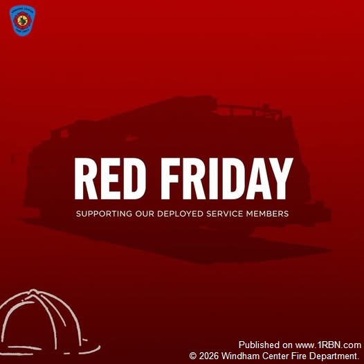 Firefighters Wear Red in Support of Troops and Families