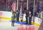 Bellport Fire Department Serves as Color Guard at Islanders Game