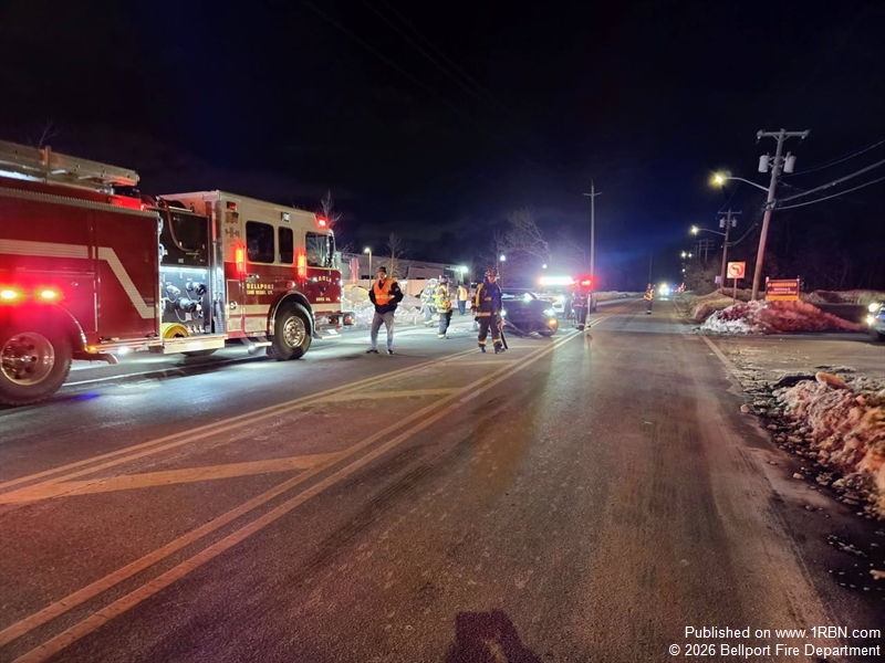 Bellport Fire Department Responds to Late-Night Multi-Vehicle Crash