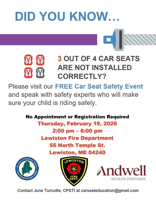 Families Invited to Car Seat Check on February 19th