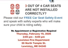 Families Invited to Car Seat Check on February 19th