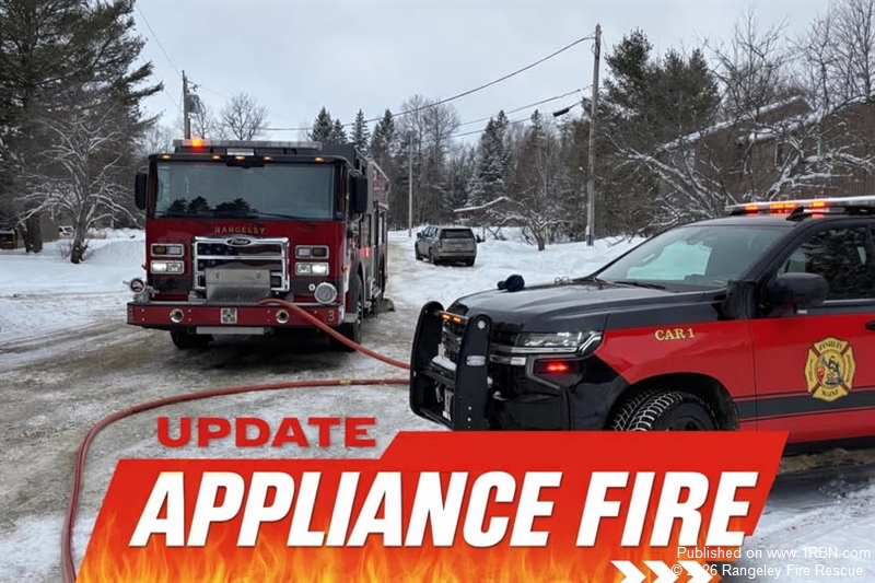 Rangeley Crews Contain Dryer Fire with Quick Response