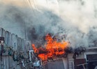 Firefighters Battle House Fire in Northeast Reading