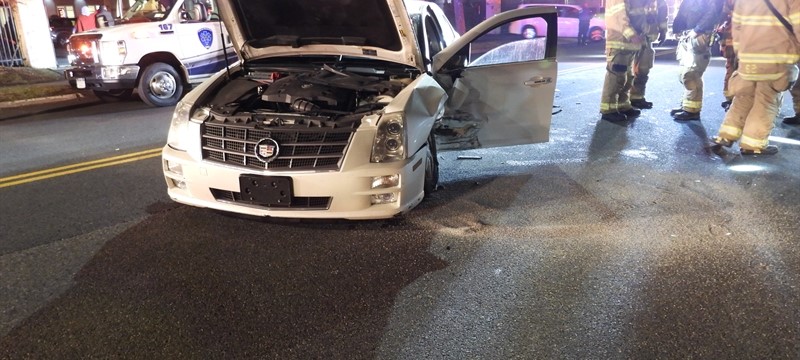 Two vehicle MVA with injuries