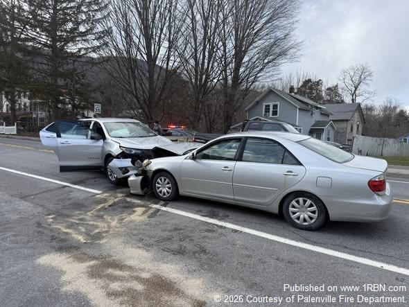 Palenville Firefighters Respond to Two-Car Injury Crash