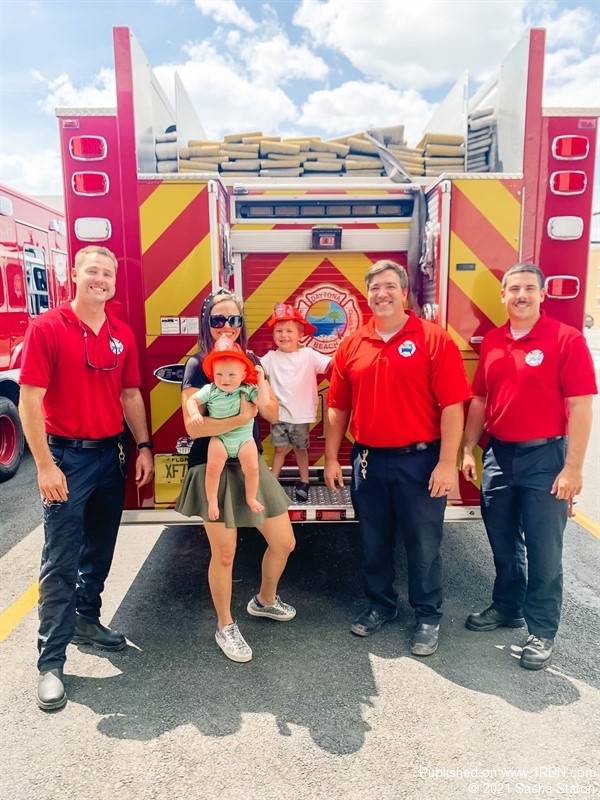 Daytona Beach Family Visits Firefighters After House Fire