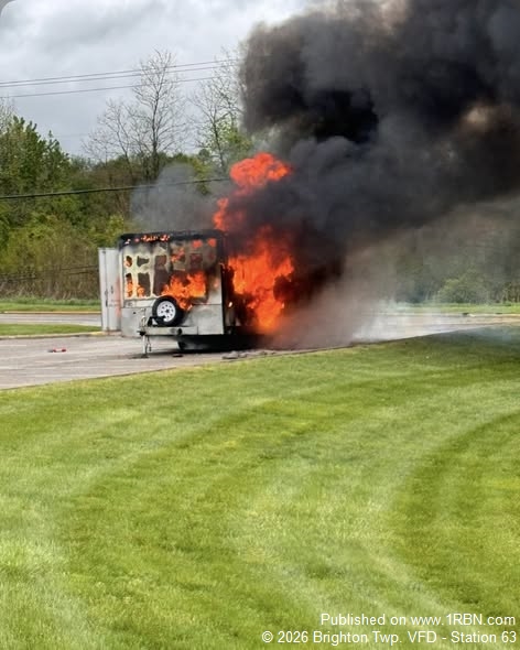 Trailer Fire Quickly Knocked Down on Dutch Ridge Road