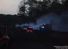 Yaphank Fire Department Battles Large Mulch Fire on East Main Street