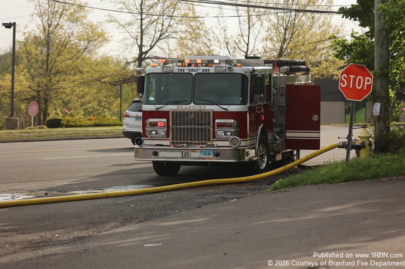 Branford Crews Contain Commercial Fire on West Main Street