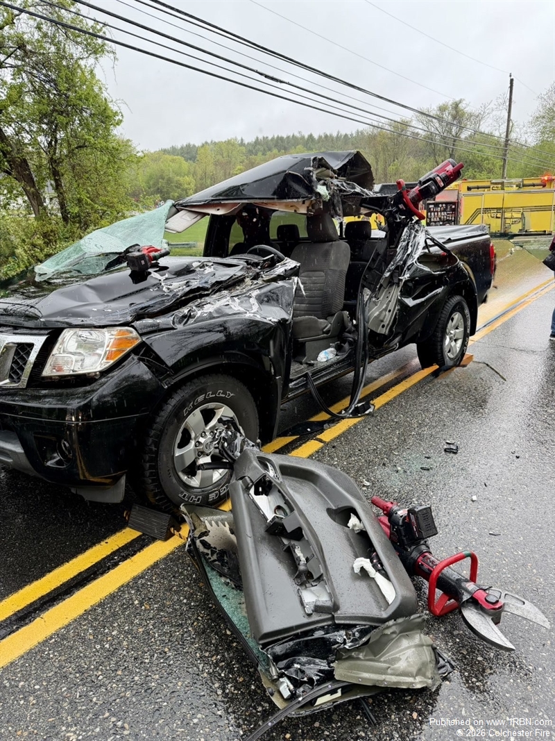 Colchester Crash With Entrapment
