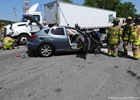 Tractor-Trailer Vs. Car with Serious Injuries on Route 52 in Town of Newburgh