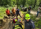 Moscow Firefighters Rescue ATV Crash Victim From Remote Trail System