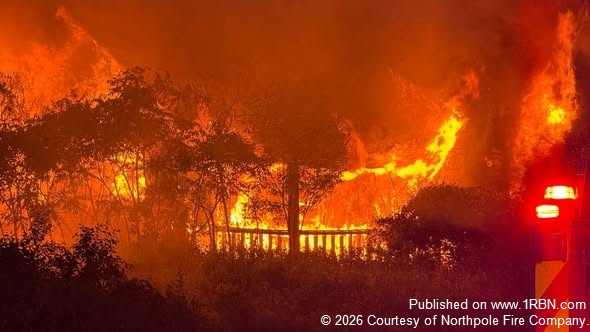 Engine 2 and Tanker 1 Support Third-Alarm Fire Operations