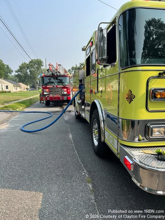 Clayton Firefighters Respond to Garage Fire After Crash Call