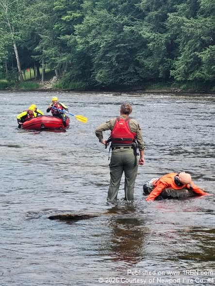 Newport Fire Company Conducts Multi-Agency Water Rescue Drill