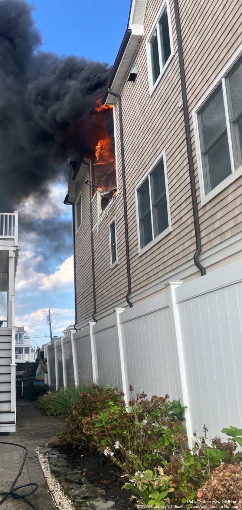 Second-Alarm Fire Damages Three-Story Home in Beach Haven