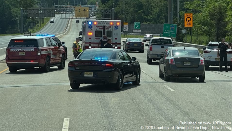 Riverdale Firefighters Respond to Route 23 Crash