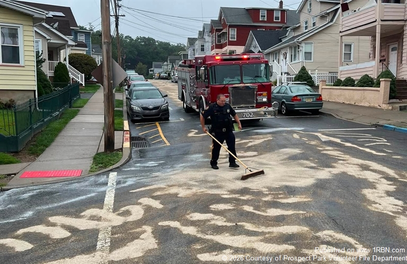 Mutual Aid Crews Assisted at Prospect Park Fluid Spill