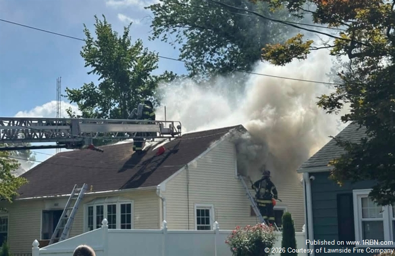 Lawnside Squad 272 Responds to Haddon Heights House Fire