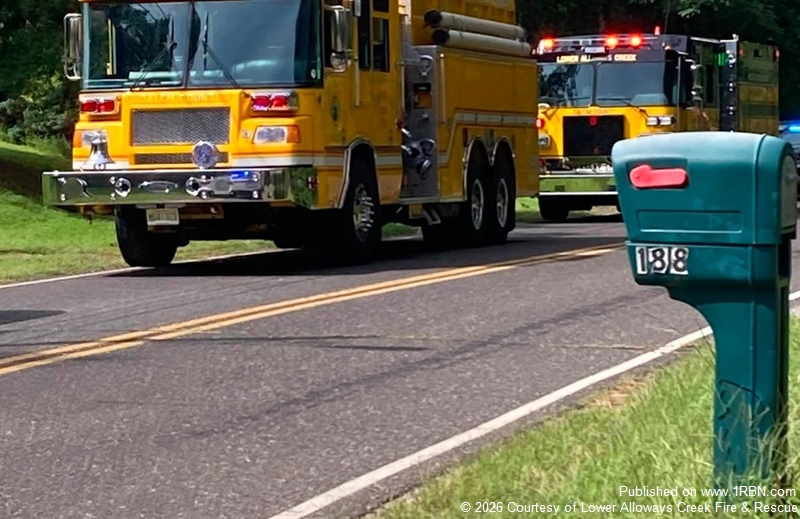 MVC Drew Lower Alloways Creek Fire & Rescue to Hell Neck Road
