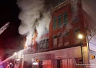Three Alarm Fire Destroys Three Commercial Structures