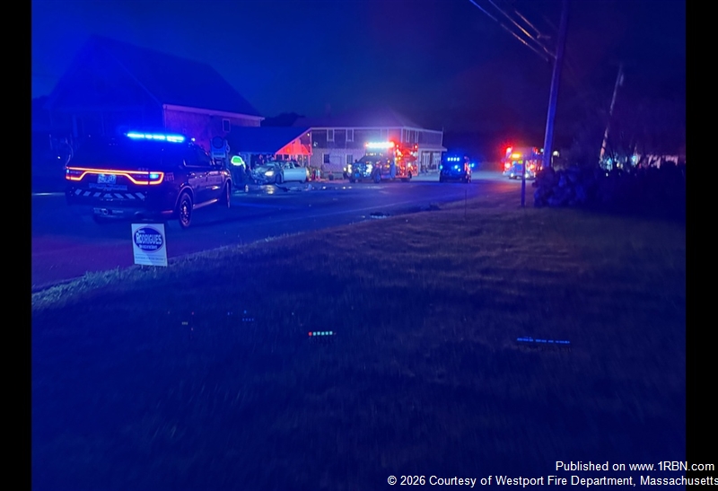 Westport Firefighters Responded to MVC With Fire