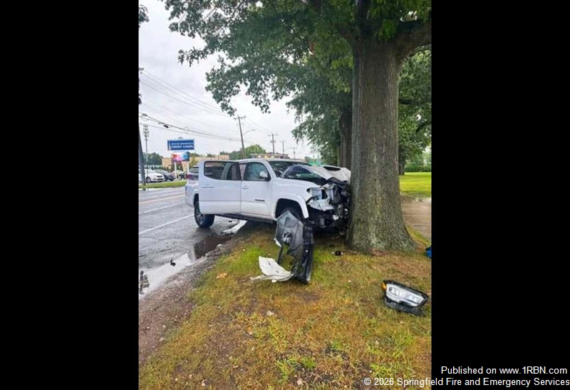 Springfield Emergency Crews Aid Hurt Motorist at 1015 Wilbraham Road Crash Scene