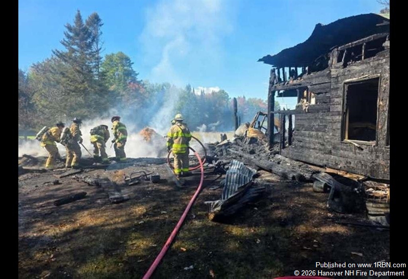 Hanover Firefighters Mobilize to Canaan for Massive Fourth-Alarm Structure Fire