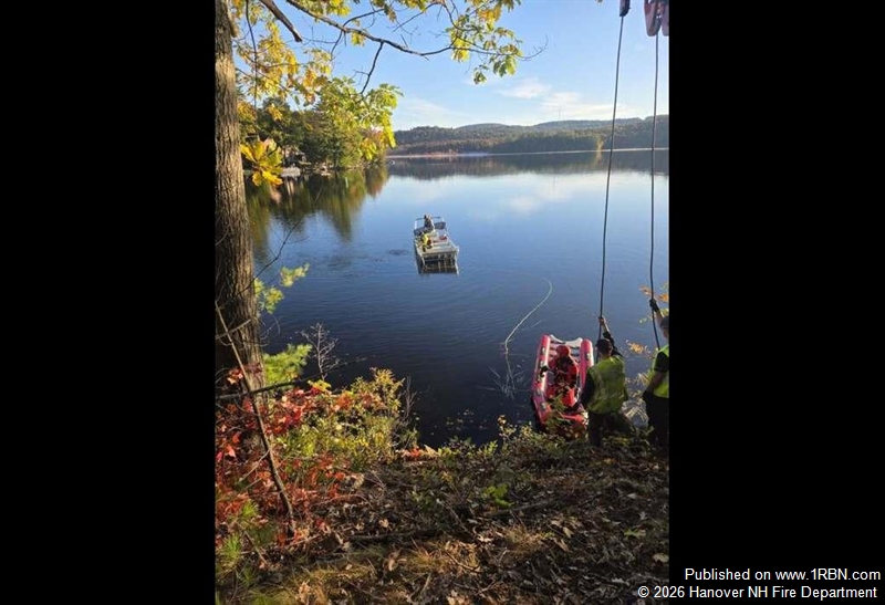 Driver Escapes Sinking Car in Otter Pond; Hanover Dive Team Assists Recovery
