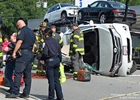Two Transported from Rollover in Waltham, Including Child