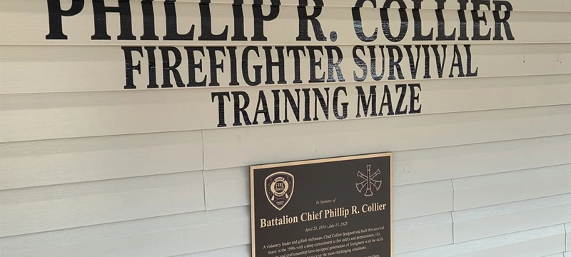 Cedar Hammock Fire Rescue Dedicates Survival Maze in Honor of Battalion Chief Phil Collier