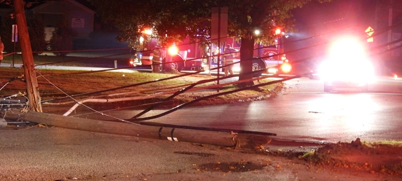 Vehicle into pole