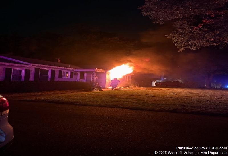 Flames and Blast Hazards: Wyckoff Volunteer Firefighters Tackle Patton Place House Fire