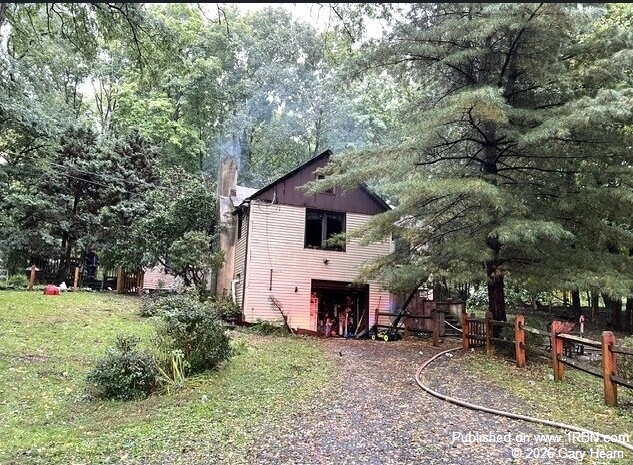 Washingtonville Fire Department Responds to House Fire on Woodcock Mountain Road