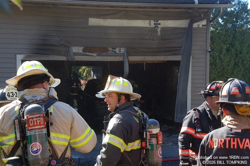 Second-Alarm Garage Fire Spreads to Home in Norwood