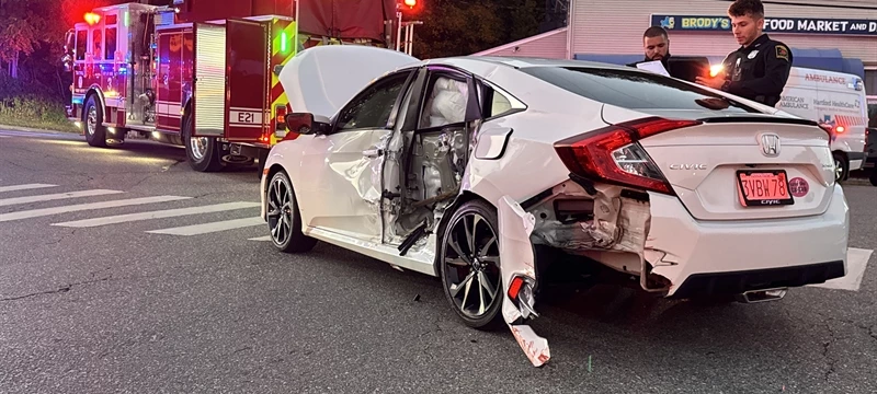 2 Car Accident with 2 Injuries