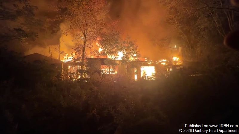 Second-Alarm Fire Damages Abandoned Danbury Factory