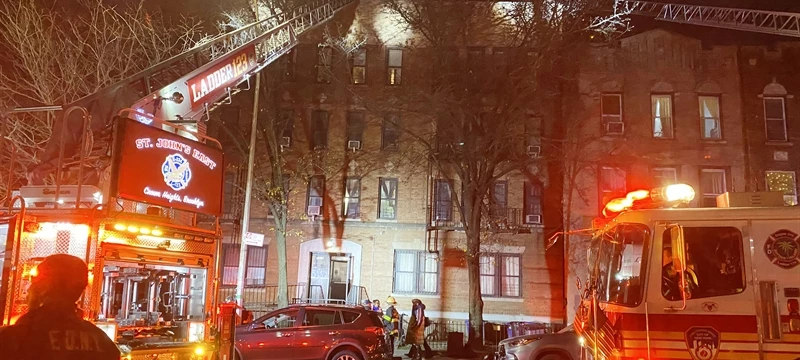 FDNY Battles Early Evening Fire