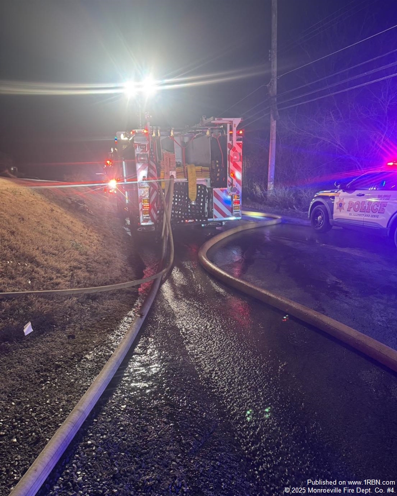 Engine 42 Assists at Working House Fire in Plum Borough