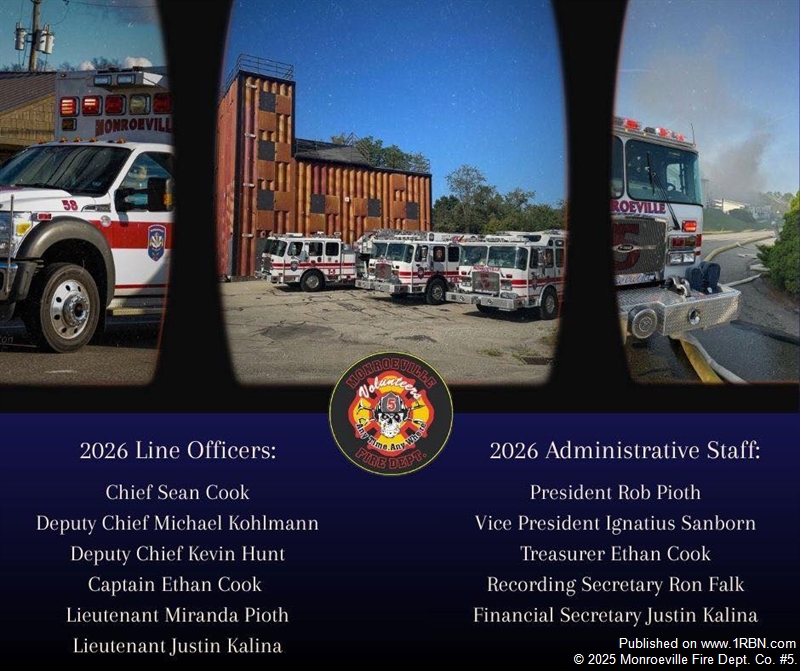 Monroeville Co. 5 Sets Leadership Roster for 2026